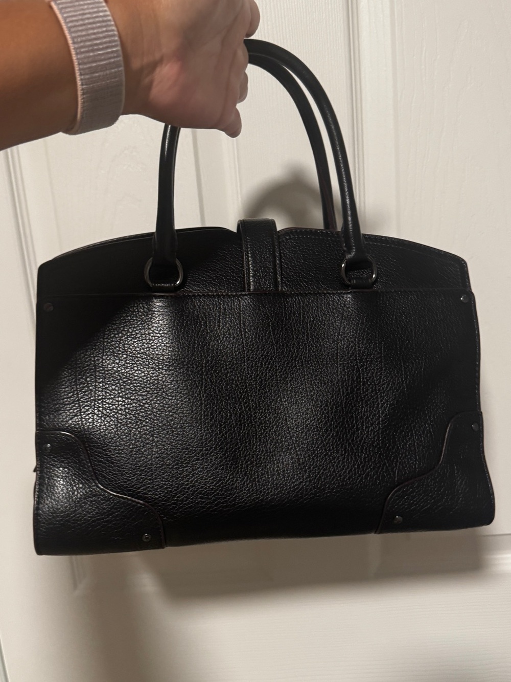 Coach Black and Blue Patchwork Satchel - Picture 2 of 8